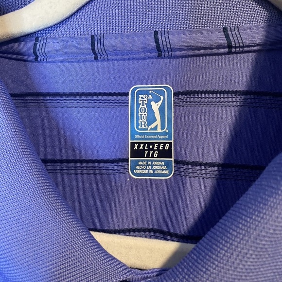 PGA Tour Grand Slam Golf Polo Shirts Size XXL‎ Airflux Performance Lot of 3 - Picture 4 of 14